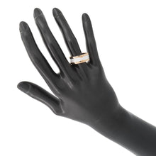 将图像加载到图库查看器中,BVLGARI B.Zero1 Ring 2 bands Size 58/#18 K18PG Ceramic