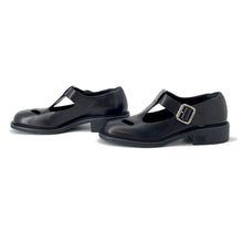 将图像加载到图库查看器中,MIUMIU Leather T-bar shoes Black5E318E Leather Size 37.5