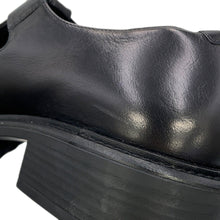 将图像加载到图库查看器中,MIUMIU Leather T-bar shoes Black5E318E Leather Size 37.5