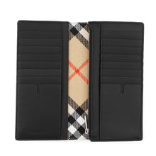 Load image into Gallery viewer, BURBERRY Night Stamp Continental Wallet Black81130921 Grainy Calf Leather