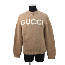 将图像加载到图库查看器中,GUCCI Logo sweateater Size XS Camel761539 Wool 100%