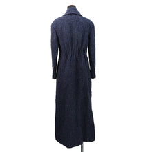 将图像加载到图库查看器中,CHANEL Tweed long coat Size 36 NavyP73360 Wool 70% Acryl17% Viscose6%Cotton6% Polyamide1%