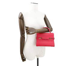 将图像加载到图库查看器中,Tempate Pink Leather Size Mini