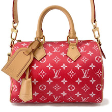 将图像加载到图库查看器中,LOUIS VUITTON Speedy P9 Bandouliere RedM24425 Calf Leather Monogram Size 25