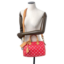 将图像加载到图库查看器中,LOUIS VUITTON Speedy P9 Bandouliere RedM24425 Calf Leather Monogram Size 25