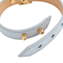 将图像加载到图库查看器中,LOUIS VUITTON Bracelet LV Iconic Size 17 Blue OrumpM8104F Leather