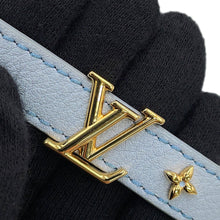 将图像加载到图库查看器中,LOUIS VUITTON Bracelet LV Iconic Size 17 Blue OrumpM8104F Leather
