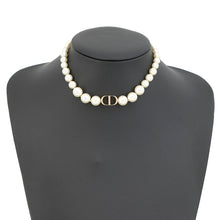 将图像加载到图库查看器中,Dior 30Montaigne Short Necklace ChokerN1116MTGRS_D301 Gold Plated Faux Pearl