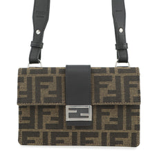 Load image into Gallery viewer, FENDI Baguette Slim Shoulder Bag Brown7M0295 Canvas