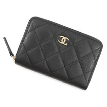 将图像加载到图库查看器中,CHANEL Zip coin purse BlackAP3686 Caviar Leather
