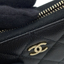 将图像加载到图库查看器中,CHANEL Zip coin purse BlackAP3686 Caviar Leather