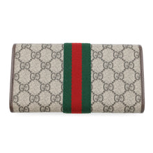将图像加载到图库查看器中,GUCCI GG Supreme Ophidia Continental Wallet Beige/Brown838485 PVC/Leather
