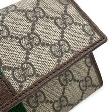 将图像加载到图库查看器中,GUCCI GG Supreme Ophidia Continental Wallet Beige/Brown838485 PVC/Leather