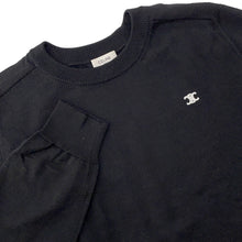 Load image into Gallery viewer, CELINE Triomphe crew neck sweater Size L Black2AH80322U Wool100%
