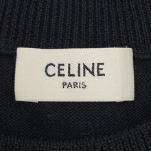 将图像加载到图库查看器中,CELINE Triomphe crew neck sweater Size L Black2AH80322U Wool 100%