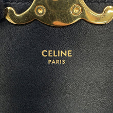 将图像加载到图库查看器中,CELINE Triomphe Claude Shoulder Bag Black10I513DPV Leather