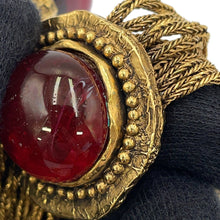 Load image into Gallery viewer, CHANEL Gripoa 3083 Vintage Necklace Gold Plated Color Stone