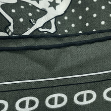 Load image into Gallery viewer, HERMES Carre Jean Cheval de Coeur Bandana shawl Size 140 Khaki/White/Black244259S Cashmere70% Silk30%