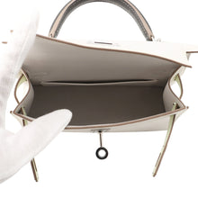 将图像加载到图库查看器中,HERMES Mini Kelly 2 Tricolor Gris Pale/Vert Fizz/Graphite Epsom