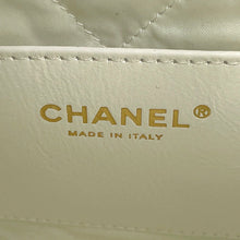 Load image into Gallery viewer, CHANEL CHANEL 22 Coco Punching ChainShoulder WhiteAS3980 Shiny Calf Leather Size Mini