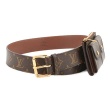 将图像加载到图库查看器中,LOUIS VUITTON Belt/Pochette Duo BrownM9836 Monogram Size 80