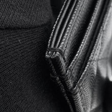 将图像加载到图库查看器中,CHANEL CC Logo Half Rhinestone Card Case Black Caviar Leather