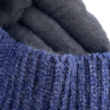 Load image into Gallery viewer, HERMES Horse Ribbon Twill High-Neck Knit Size 34 Navy Silk100% Cashmere99% Nylon1%