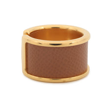 Load image into Gallery viewer, HERMES Orump Ring Size GM/S Gold Epsom Metal