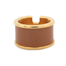 Load image into Gallery viewer, HERMES Orump Ring Size GM/S Gold Epsom Metal