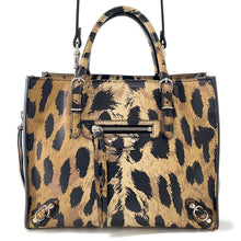 将图像加载到图库查看器中,BALENCIAGA Paper Leopard Pattern Brown357333 Leather Size Mini