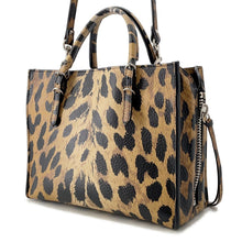 将图像加载到图库查看器中,BALENCIAGA Paper Leopard Pattern Brown357333 Leather Size Mini