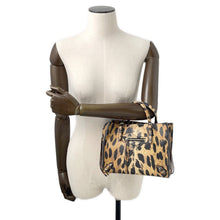将图像加载到图库查看器中,BALENCIAGA Paper Leopard Pattern Brown357333 Leather Size Mini