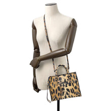 Load image into Gallery viewer, BALENCIAGA Paper Leopard Pattern Brown357333 Leather Size Mini