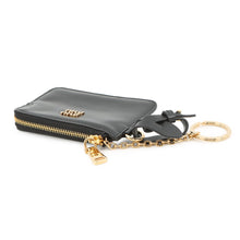 Load image into Gallery viewer, MIUMIU Coin purse with key ring Black5TL508 Leather