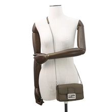 Load image into Gallery viewer, FENDI Baguette Selleria 2-Way Chain Shoulder Bag Khaki8BS017 Leather Size Mini