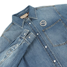 将图像加载到图库查看器中,GUCCI DenimJacket Size 38 Blue772882 Cotton100%