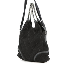 Load image into Gallery viewer, CHANEL CC Logo 2-Way Tote Chain Bag BlackA40394 Suede leather