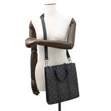 将图像加载到图库查看器中,LOUIS VUITTON Sac Plat NoirM46456 Monogram Eclipse