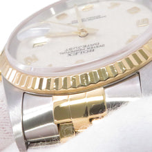 Load image into Gallery viewer, ROLEX Datejust W36mm Stainless Steel K18YG Ivory Computer Dial16233