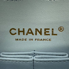 将图像加载到图库查看器中,CHANEL Matelasse W Flap ChainShoulder Bag Light BlueA01112 Caviar Leather Size 25