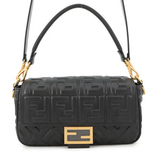 Load image into Gallery viewer, FENDI FF motif baguette Black8BR600 Nappa Leather