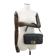 Load image into Gallery viewer, FENDI FF motif baguette Black8BR600 Nappa Leather