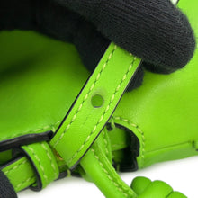 Load image into Gallery viewer, LOEWE Flamenco Knot Shoulder Bag GreenA411FC2X05 Calf Leather Size Mini