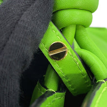 Load image into Gallery viewer, LOEWE Flamenco Knot Shoulder Bag GreenA411FC2X05 Calf Leather Size Mini