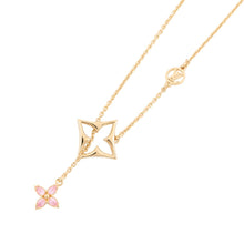 Load image into Gallery viewer, LOUIS VUITTON Necklace Flower Gram Strass GoldM03246