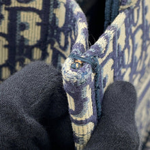 Load image into Gallery viewer, Dior Oblique Embroidery Book Tote Navy/BeigeM1265ZRIW Canvas Size Small