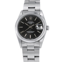 Load image into Gallery viewer, ROLEX Oyster Perpetual Date W34mm Stainless Steel Black Dial15200