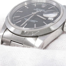 Load image into Gallery viewer, ROLEX Oyster Perpetual Date W34mm Stainless Steel Black Dial15200