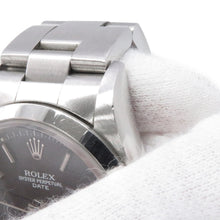Load image into Gallery viewer, ROLEX Oyster Perpetual Date W34mm Stainless Steel Black Dial15200