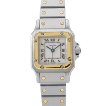 Load image into Gallery viewer, CARTIER Santos Garbe SM H34.4mm×W24.5mm Stainless Steel K18YG White Dial82036283